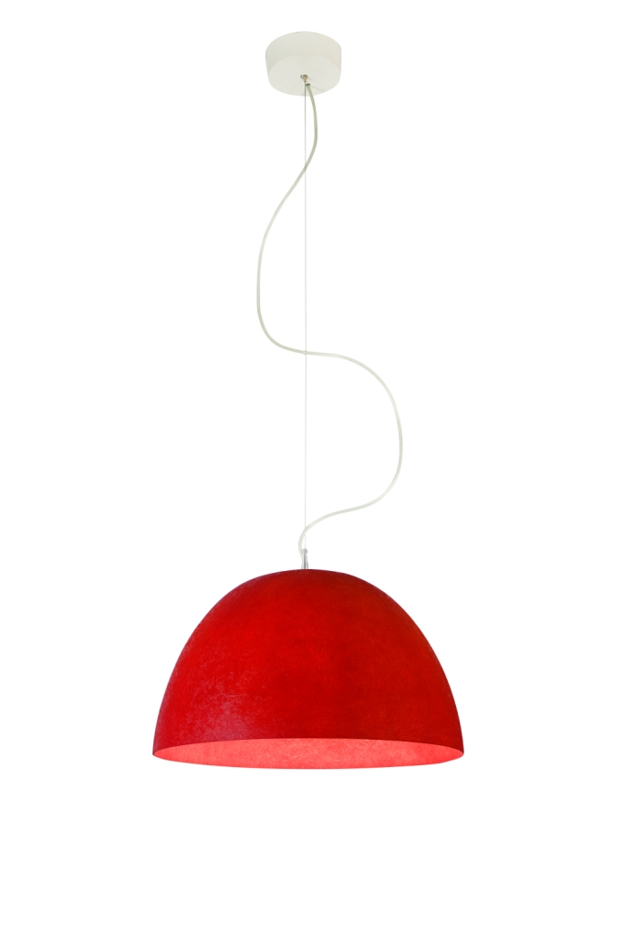 Pendant Lamp H2O Nebulite In-Es Artdesign Collection Luna Color Red Size 27,5 Cm Diam. 46 Cm